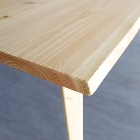 紀州材　檜　ヒノキ　接ぎ合せテーブル　ダイニングテーブル　オーダー家具　家具制作　杢美 MOKUHARU